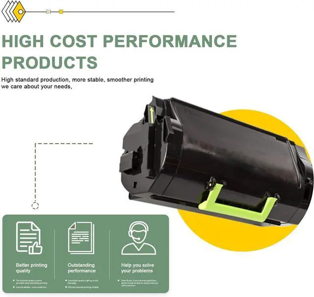 Alt view image 5 of 7 - Ennovor 52D1000 (LEX-521) Toner Cartridge (1Pack, 6500 Page-Yield, Black) - Lvan Compatible 52D1000 Toner Cartridge Replacement for MS710n, MS810de, MS810dn, MS810n, MS811dn, MS811n, MS812dn Printer