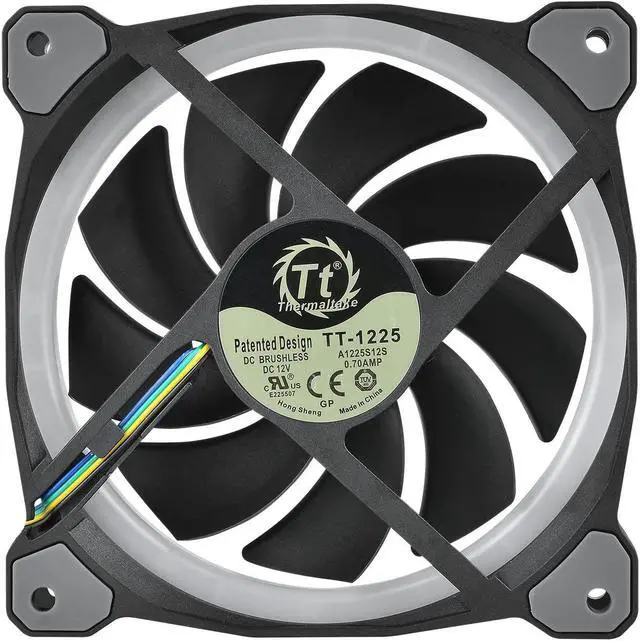 Alt view image 4 of 7 - Thermaltake Fan CL-F054-PL12SW-A Riing Plus 12 TT Premium 5xfan pack 1xfan hub 120mm RGB