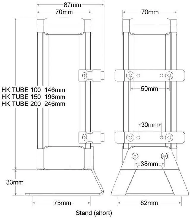 Alt view image 4 of 6 - Watercool HEATKILLER Tube - Stand (Long)