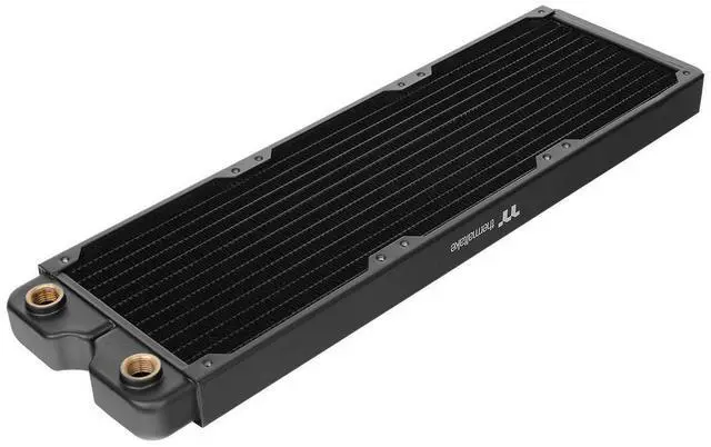 Alt view image 7 of 7 - Thermaltake Pacific DIY Liquid Cooling System C360 27mm Thick High-Density Fins Single-Row Copper Tubes Copper Radiator CL-W228-CU00BL-A