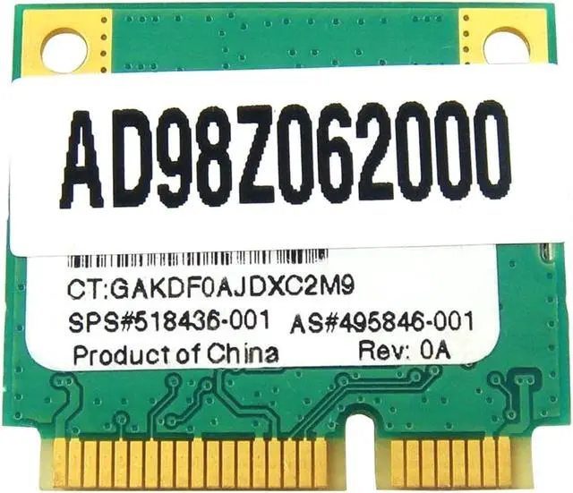 Alt view image 2 of 3 - Qualcomm / Atheros AR9285 AR5B95 Half Mini PCI-Express PCIe Wireless WLAN WiFi Card for HP 495846 518436 580101 605560 001 002 003 004 005
