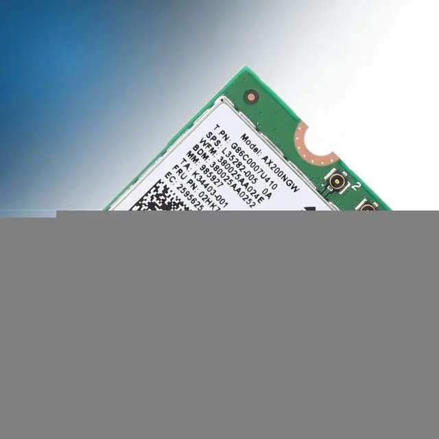 Alt view image 3 of 7 - Dual-Band WiFi Card,Wireless Network Card for Intel AX200NGW,Dual Band Wireless AX200NGW WiFi 6 NGFF/M2 2.4Gbps+Bluetooth 5.0 802.11AX Card