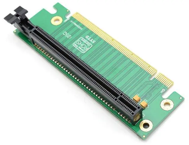 Alt view image 2 of 5 - JXSZ PCI-Express 16x Riser Card 90-Degree Right-Angle 4cm Adapter Card 2U Computer Server