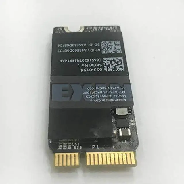 Alt view image 4 of 6 - 2015 Year BCM943602CS WiFi Card for Apple MacBook Pro Retina A1398 A1425 A1502 802.11AC Bluetooth 4.1 Airport Card 653-0194 - (Cable Length: BCM943602CS)