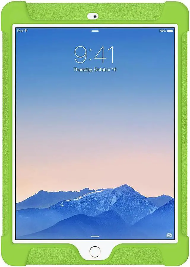 Alt view image 4 of 7 - Amzer Silicone Skin Jelly Case - Green for Apple iPad Air 2