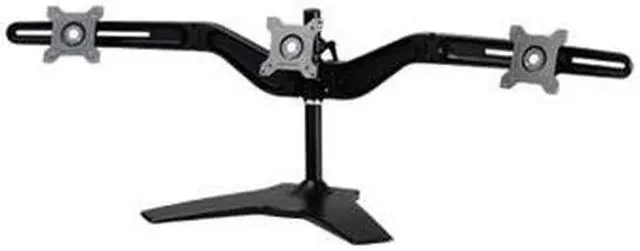 Main image of Amer Mounts Stand Based Triple Monitor Mount For Three 15"-24" Lcd/Led Flat Panel Screens