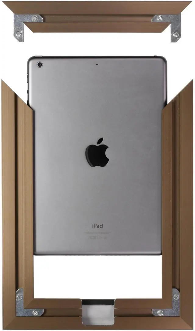Alt view image 3 of 12 - VidaMount iPad 2 / 3 / 4 On Wall Metal Frame - Florentine Bronze