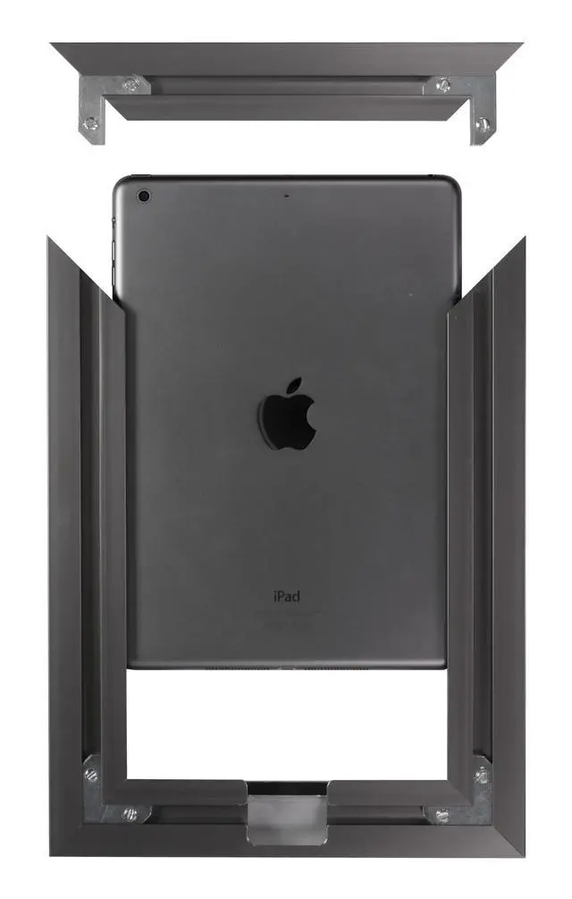 Alt view image 3 of 12 - VidaMount iPad 2 / 3 / 4 On Wall Metal Frame - Florentine Grey