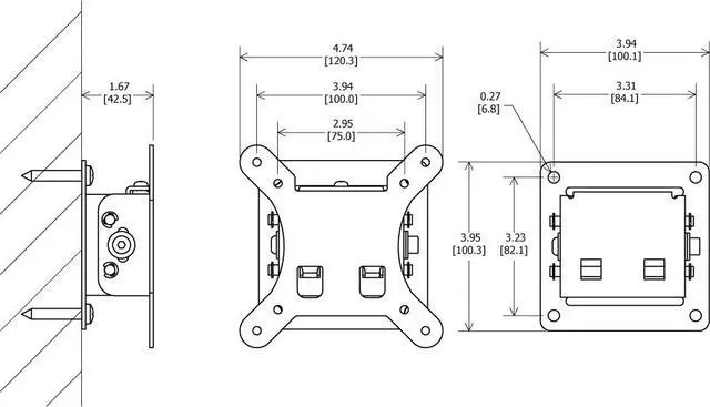 Alt view image 6 of 14 - Tilting VESA Wall Mount