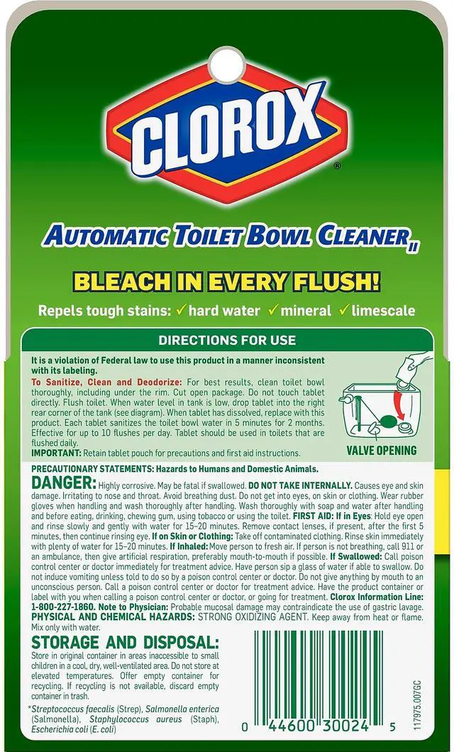 Alt view image 10 of 12 - Toilet Bowl Cleaner, 3.5 oz., PK2 CLOROX 30024