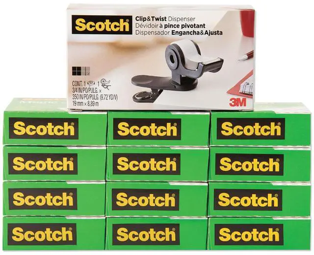 Alt view image 3 of 16 - Scotch 810K12C19 Tape Clip Dispenser