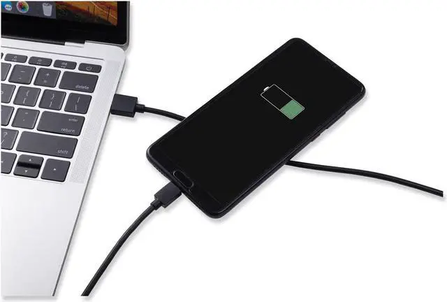 Alt view image 2 of 6 - Innovera Usb to Usb C Cable, 3 Ft, Black 30015