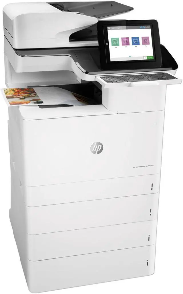 Alt view image 5 of 12 - HP Color LaserJet Enterprise Flow MFP M776zs MFP Up to 45 ppm 1200 x 1200 dpi Color Print Quality Color Wireless 802.11n/BLE Laser Printer