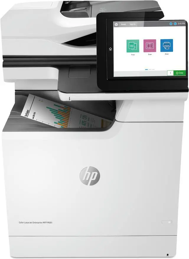 Alt view image 14 of 20 - HP LaserJet Enterprise MFP M681dh - Multifunction printer - color - laser Business Printers