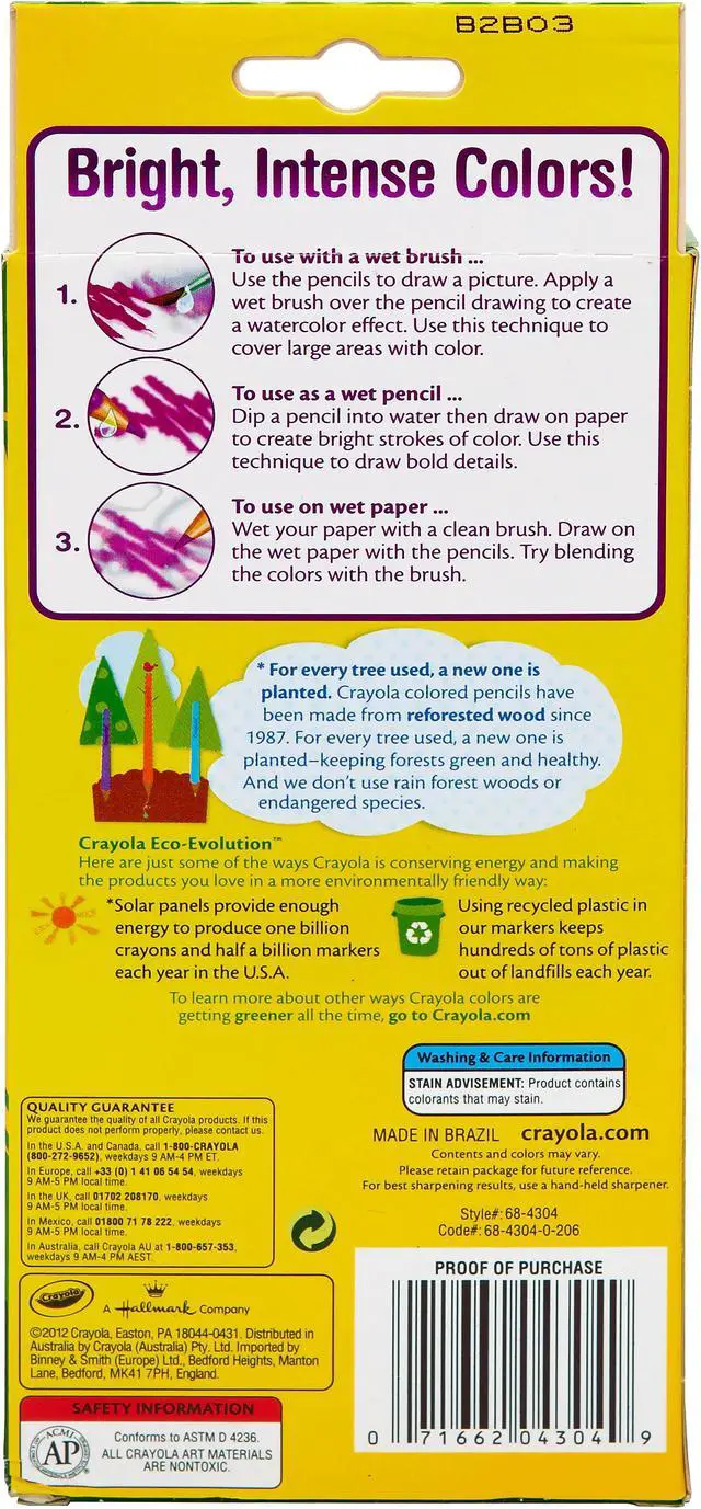 Alt view image 10 of 11 - Watercolor Woodcase Pencils, 3.3 mm, 24 Assorted Colors/Set