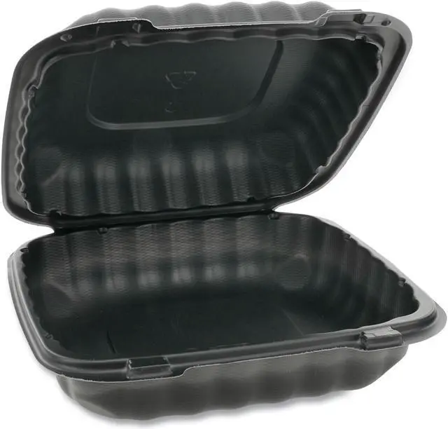 Main image of Pactiv Microwave Hinged Lid Containers, 8.31x8.35x3.1 YCNB08010000