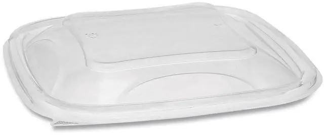 Alt view image 11 of 16 - Pactiv Container Lids, For 24-32 oz Bases, 7.38x7.38x0.82 SACLD07