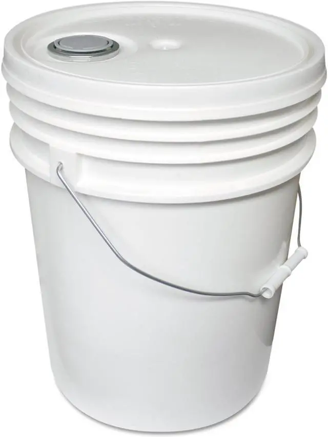 Main image of Impact Utility Bucket w/Lid, Polyethylene, 5gal, White 5515