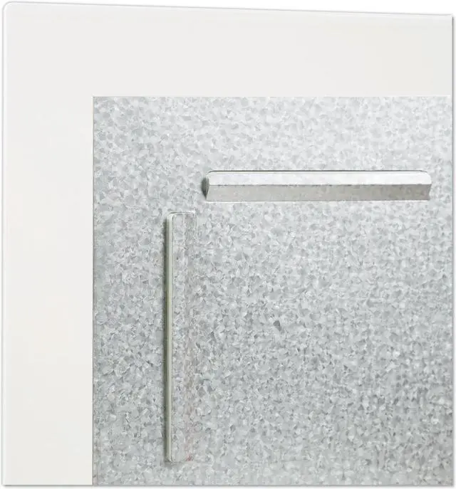 Alt view image 8 of 17 - Floating Glass Ghost Grid Dry Erase Board, 48 x 36 Inches, White Frosted Surface, Frameless UBR2799U0001
