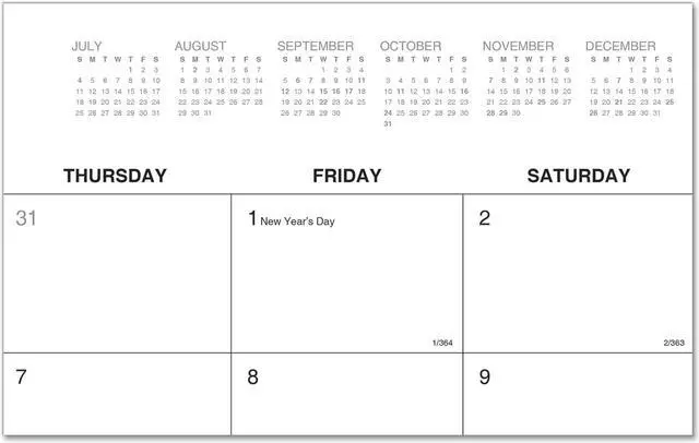 Alt view image 3 of 11 - Universal Desk Pad Calendar, 22 x 17, 2021 71002