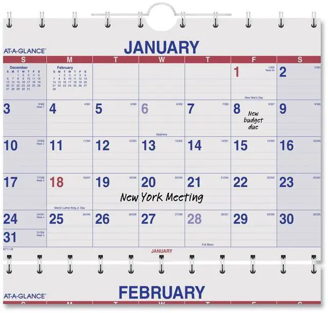 Alt view image 4 of 7 - AT-A-GLANCE Move-A-Page Three-Month Wall Calendar 12 x 27 Move-A-Page 2021