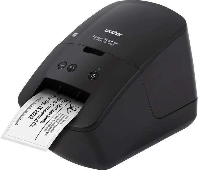 Alt view image 3 of 13 - Brother QL-600 Direct Thermal Printer Monochrome Desktop Label Print QL600