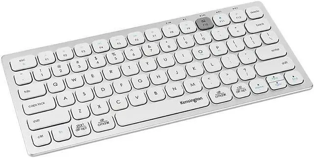 Alt view image 13 of 20 - Kensington K75504US Silver 2.4 GHz + Bluetooth Compact Keyboard