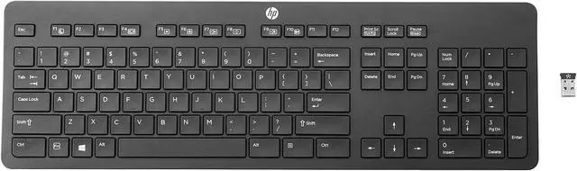 Alt view image 11 of 11 - HP Link-5 T6U20UT#ABA Black USB RF Wireless Standard Keyboards
