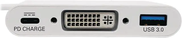 Alt view image 4 of 7 - Tripp Lite U444-06N-DU-C USB C to Dvi External Video Adapter with USB-A Hub