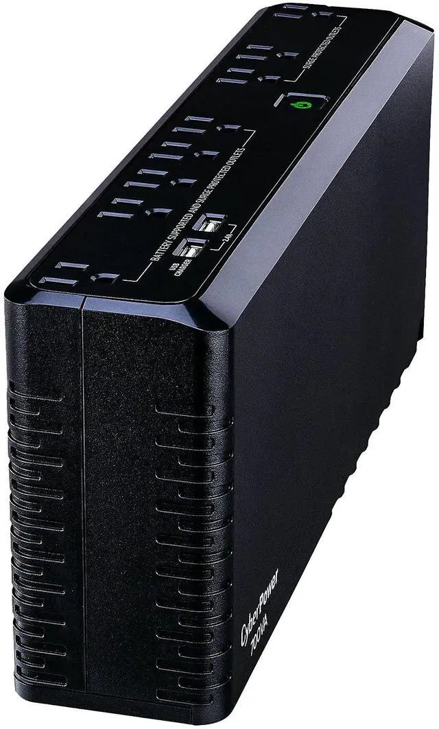 Alt view image 7 of 20 - CYBERPOWER SYSTEMS (USA), INC. SL700U STANDBY, 8 X NEMA 5-15R, NEMA 5-15P W/5 FT CORD, USB CHARGE PORTS, 3YR WTY