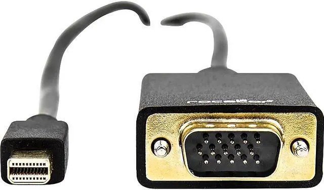 Alt view image 17 of 20 - Rocstor Y10C163-B1 6Ft Mini Displayport To Vga M/M Hd-15 Male Cable Gold Plated