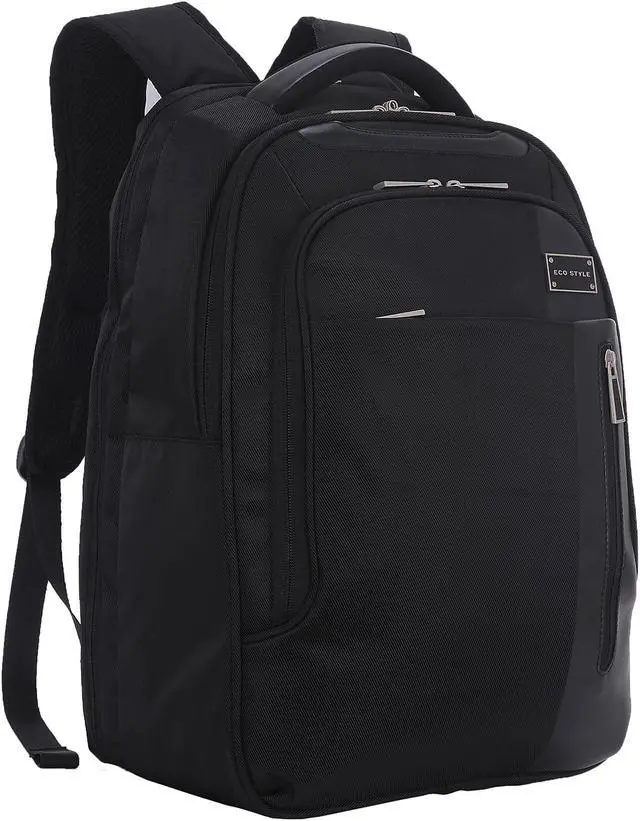 Alt view image 2 of 9 - Eco Style Tech Exec Backpack Case Fits up to 15.6 in Laptop Model ETEX-BP15-CF-SCE