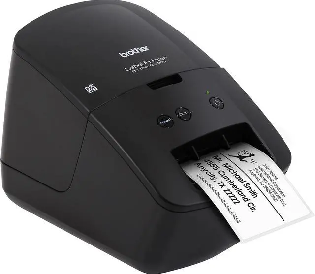 Alt view image 4 of 13 - Brother QL-600 Direct Thermal Printer Monochrome Desktop Label Print QL600