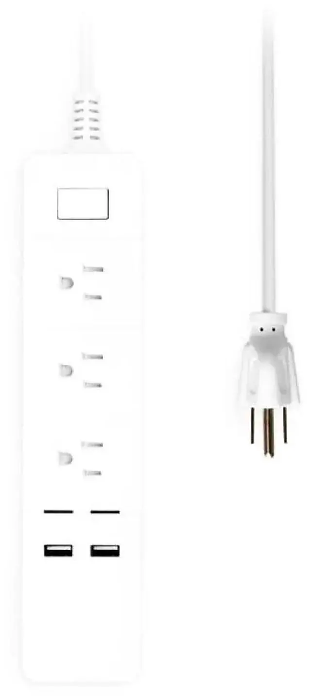 Alt view image 7 of 12 - Aluratek (ASHPS05F) - Eco4life Wi-Fi Smart Power Strip with Surge Protection for Home and Office (3 x AC Outlets, 2 x USB Ports), iOS & Android