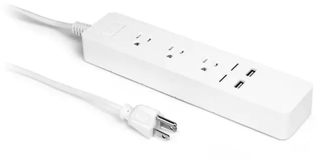 Alt view image 6 of 12 - Aluratek (ASHPS05F) - Eco4life Wi-Fi Smart Power Strip with Surge Protection for Home and Office (3 x AC Outlets, 2 x USB Ports), iOS & Android