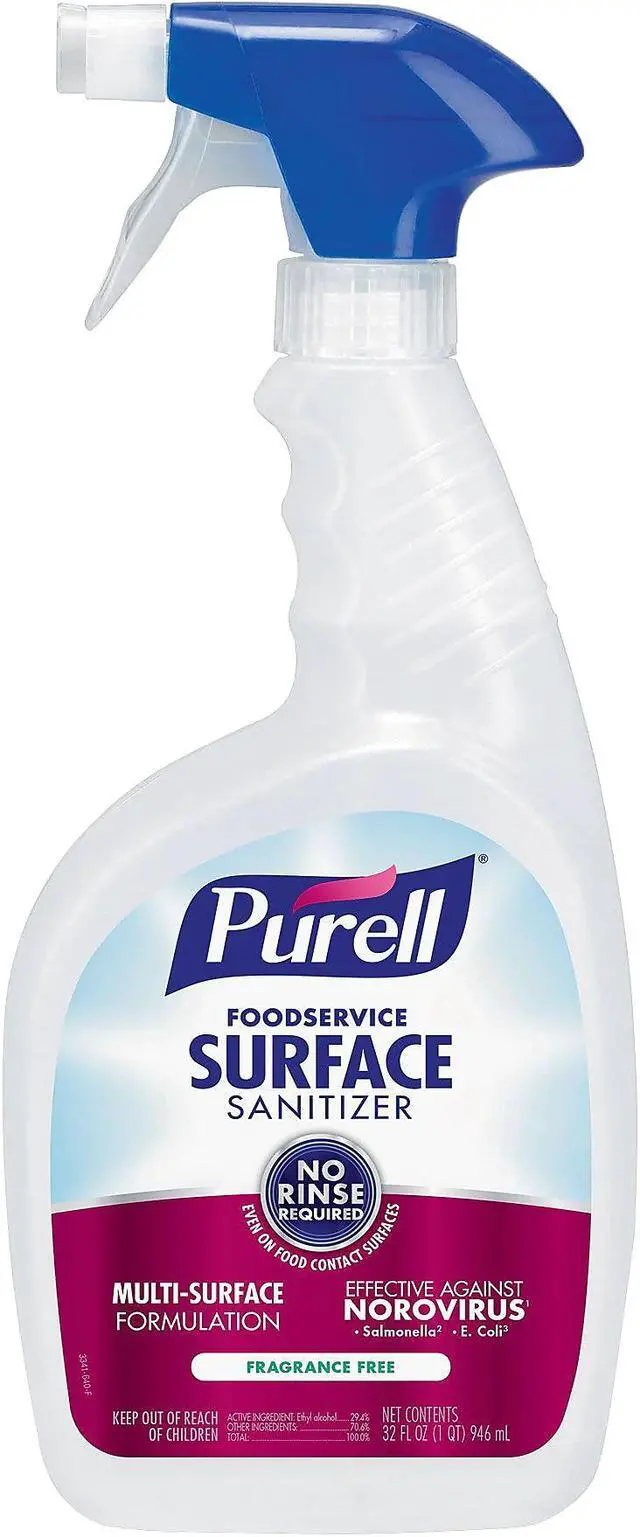 Alt view image 3 of 3 - Purell Foodservice Surface Sanitizer 32 oz. 6/Carton (3341-06)