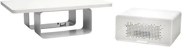Alt view image 5 of 13 - Kensington FreshView Wellness Monitor Stand w/ Air Purifier 22.5" White K55460WW