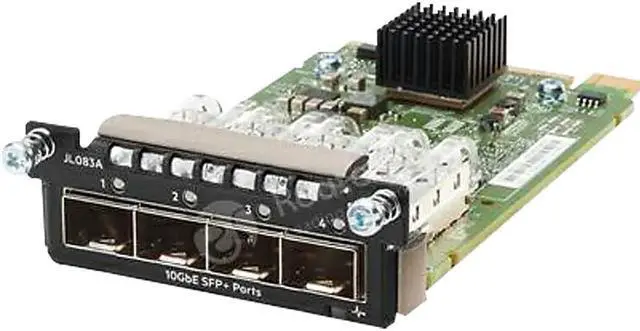 Alt view image 7 of 10 - HPE Aruba 4-port 10GbE SFP+ Module for the Aruba 3810M Switch JL083A