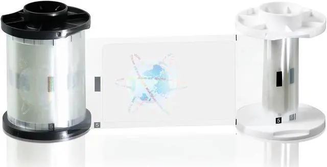 Alt view image 3 of 5 - Fargo PolyGuard 1mil Thick Laminating Roll for ID Cards, Clear Holographic