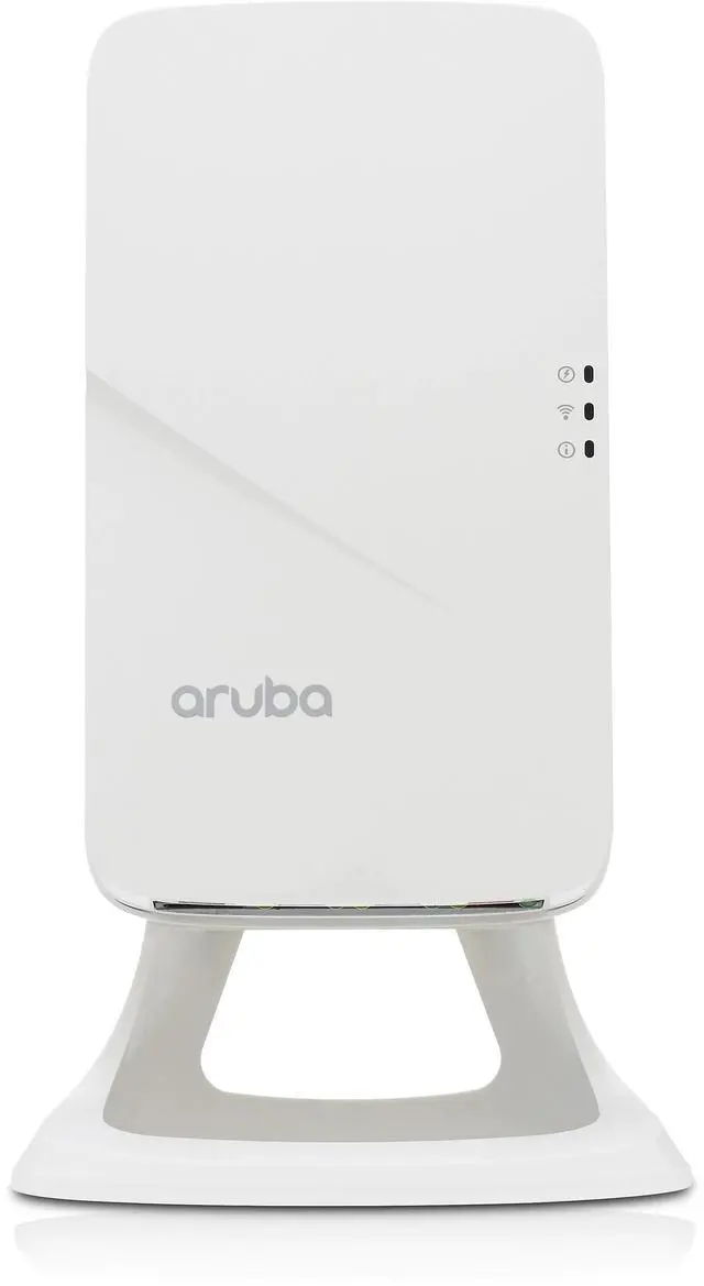 Alt view image 3 of 6 - Aruba AP-303HR (US) 802.11ac Dual 2x2:2 Radio Remote AP Bundle. Contains AP-303H (US), Desk stand (Assembled, Attached), RJ45 Jumper Cable (Installed), Power Adapter North America AC power Cord