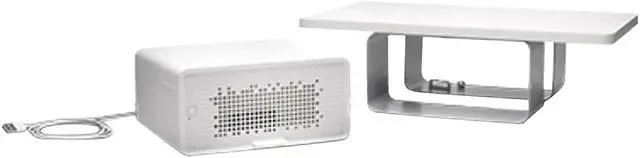 Alt view image 2 of 13 - Kensington FreshView Wellness Monitor Stand w/ Air Purifier 22.5" White K55460WW