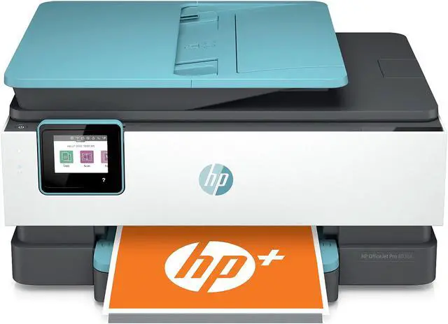 Alt view image 2 of 13 - HP Officejet Pro 8035e Inkjet Multifunction Printer Color Oasis 1L0H7AB1H
