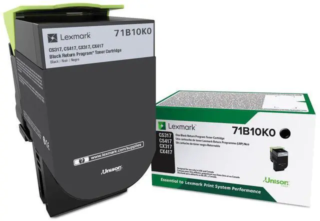 Alt view image 5 of 12 - Lexmark 71b10k0 Unison Toner, 3,000 Page-Yield, Black 71B10K0