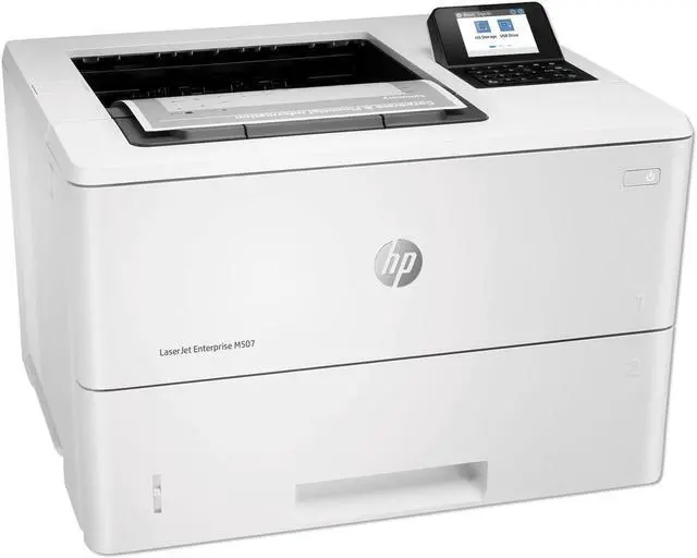 Alt view image 7 of 9 - HP LaserJet Enterprise M507n Print Speed Black (ISO, letter): Up to 45 ppm Monochrome Ethernet (RJ-45) / USB Laser Printer