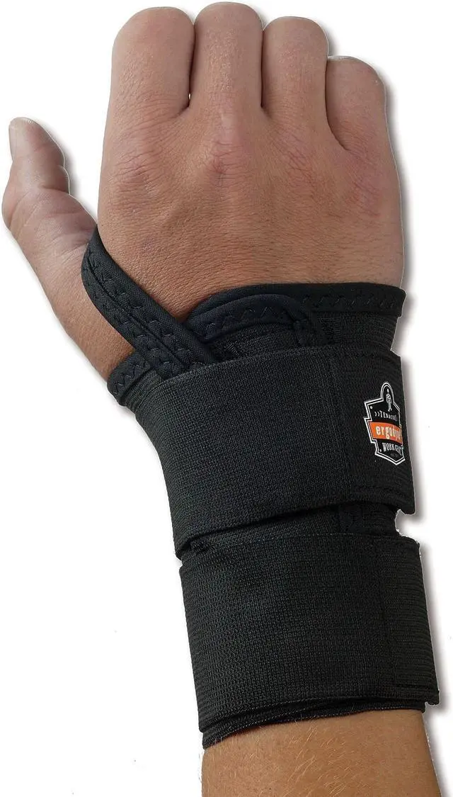 Main image of Ergodyne ProFlex 4010 Double Strap Left Wrist Support X-Large Black 70038
