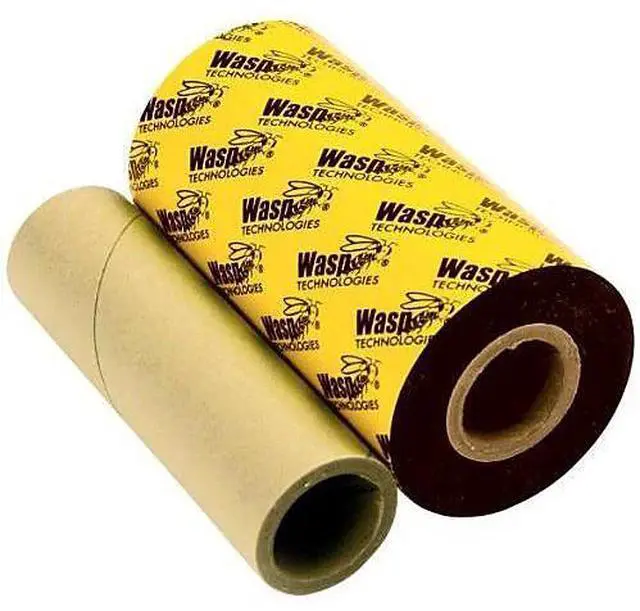 Alt view image 4 of 6 - Wasp 633808431198 Premium Wax-Resin Label Ribbon, 3.26" x 820' - 1 Roll