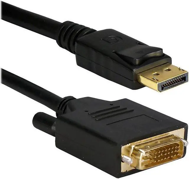 Alt view image 4 of 6 - QVS 6ft. DisplayPort - DVI m/m