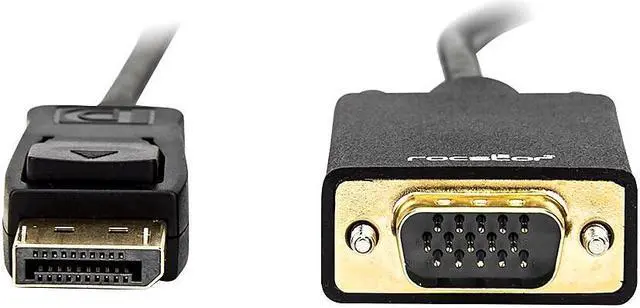 Alt view image 12 of 16 - Rocstor Y10A172-B1 6Ft DisplayPort to VGA M/M Cable Supports 1080P 60HZ