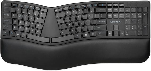 Alt view image 16 of 20 - Kensington Pro Fit Ergo Wireless Keyboard-Black K75401US