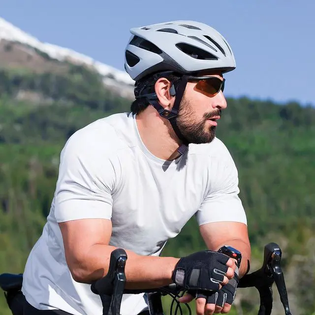 Alt view image 18 of 19 - Aftershokz Aeropex Open-Ear Wireless Headphones (Cosmic Black)